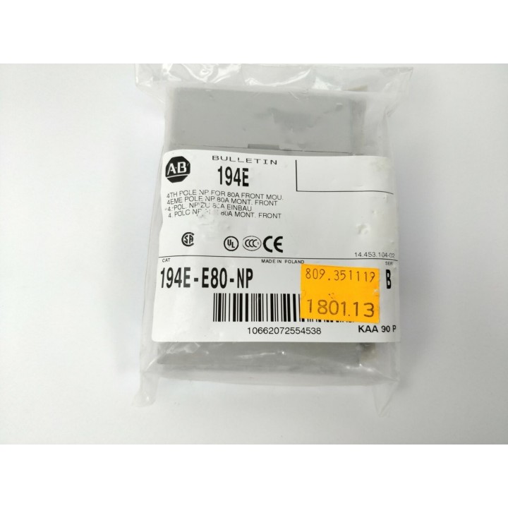 ALLEN-BRADLEY 194E-E80-NP